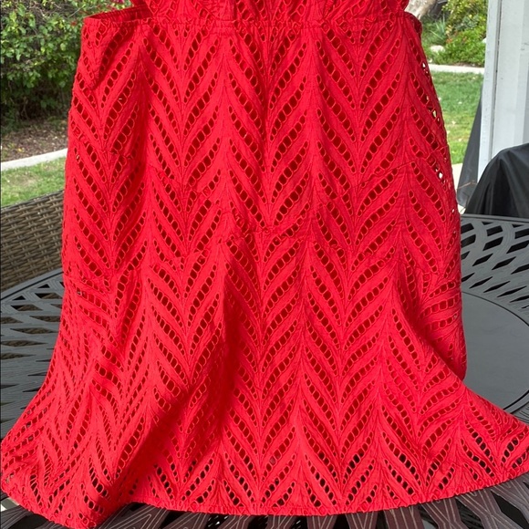 Bardot Kiara Red Sleeveless Fit and Flare Cocktail Dress - Picture 7 of 13